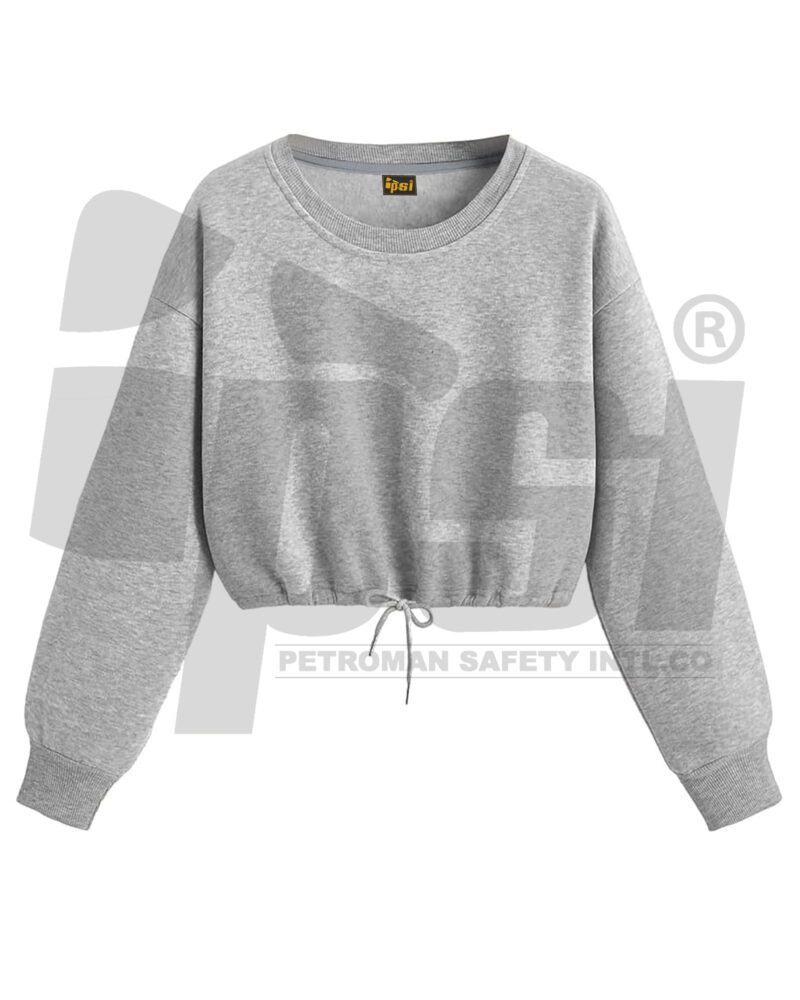 cropped sweatshirt