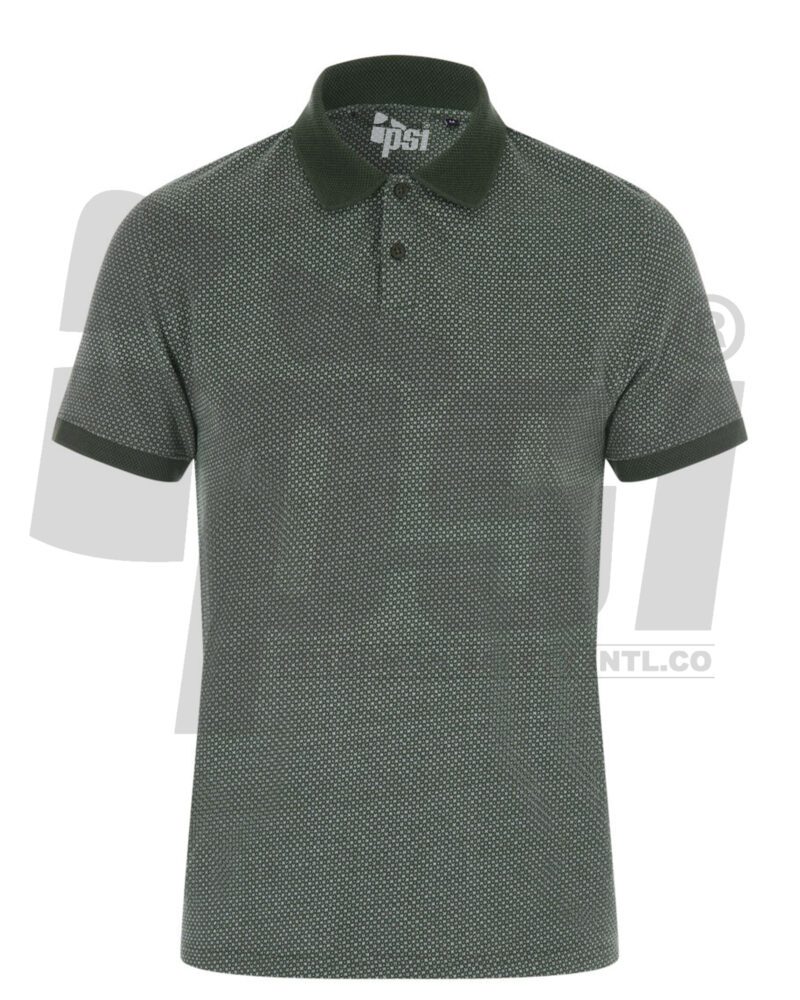 patterened polo shirt